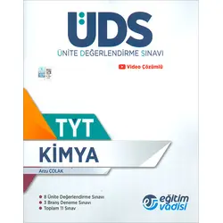 TYT Kimya ÜDS Ünite Değerlendirme Sınavı Eğitim Vadisi Yayınları