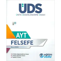 AYT Felsefe Ünite Değerlendirme Sınavı Eğitim Vadisi Yayınları