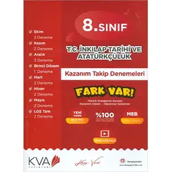 Koray Varol 8. Sınıf T.C. İnkılap Tarihi ve Atatürkçülük Kazanım Takip Denemeleri