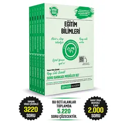 Pegem 2025 KPSS Eğitim Bilimleri Çözümlü Soru Bankası Seti 6 Kitap