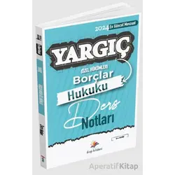 Yargıç Hakimlik ve HMGS Borçlar Özel Hükümler Hukuku Ders Notları - Eren Demir - Dizgi Kitap