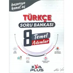 8.Sınıf LGS Türkçe Temel Adımlar Soru Bankası KVA Yayınları