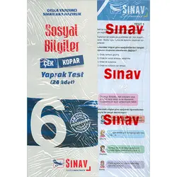 6.Sınıf Sosyal Bilimler Yaprak Test Sınav Dergisi Yayınları