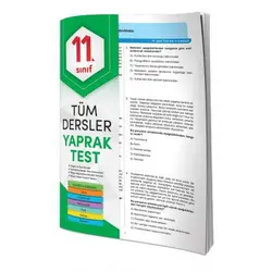 Element 11.Sınıf Tüm Dersler Yaprak Test