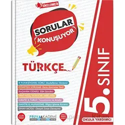 2024 Müfredat Öncesi 5. Sınıf Türkçe Sorular Konuşuyor Pruva Akademi