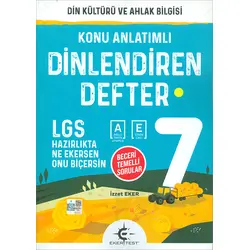 7.Sınıf Din Kültürü Dinlendiren Defter Eker Test Yayınları