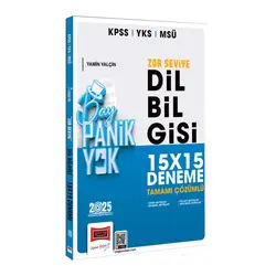 Yargı 2025 KPSS YKS MSÜ Çözümlü Panik Yok Zor Seviye Dil Bilgisi 15x15 Deneme