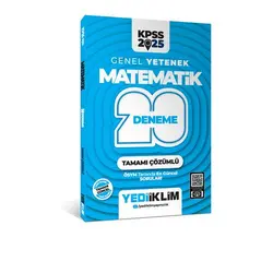 Yediiklim 2025 KPSS Genel Yetenek Matematik Tamamı Çözümlü 20 Deneme