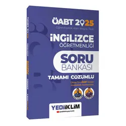 Yediiklim 2025 ÖABT İngilizce Öğretmenliği Tamamı Çözümlü Soru Bankası