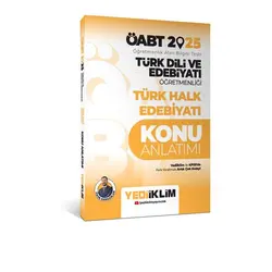 Yediiklim 2025 ÖABT Türk Dili ve Edebiyatı Öğretmenliği Türk Halk Edebiyatı Konu Anlatımı