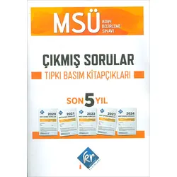 MSÜ Çıkmış Sorular Son 5 Yıl Tıpkı Basım Fasikülleri KR Akademi