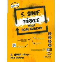 2024 Müfredat Öncesi 5.Sınıf Türkçe Sörf Soru Bankası FikriBilim Yayınları
