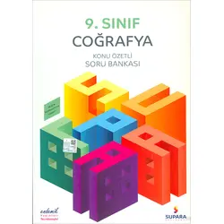 Supara Yayınları 2024 Müfredat Öncesi 9. Sınıf Coğrafya Konu Özetli Soru Bankası