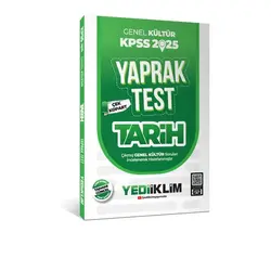 Yediiklim 2025 KPSS Genel Kültür Tarih Çek Kopart Yaprak Test