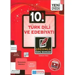 10. Sınıf Türk Dili ve Edebiyatı Çözümlü Soru Bankası - Tayfun Uslu - Evrensel İletişim Yayınları