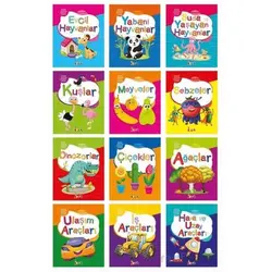 Küçük Kaşifin Boyama Kitabı (12 Kitap Takım) - Kolektif - Bıcırık Yayınları