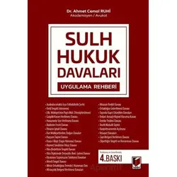 Sulh Hukuk Davaları Uygulama Rehberi - Ahmet Cemal Ruhi - Adalet Yayınevi