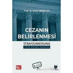 Cezanın Belirlenmesi - Erdal Yerdelen - Adalet Yayınevi