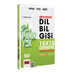 Yargı 2025 KPSS YKS MSÜ Çözümlü Panik Yok Orta Seviye Dil Bilgisi 15x15 Deneme
