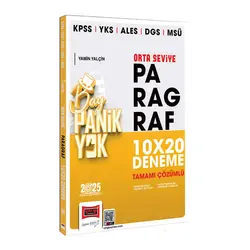 Yargı 2025 KPSS YKS ALES DGS MSÜ Çözümlü Panik Yok Orta Seviye Paragraf 10x20 Deneme