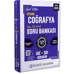 Pegem 2025 KPSS Efsane Coğrafya Çözümlü Soru Bankası