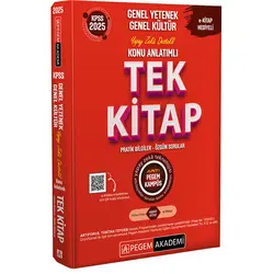 Pegem 2025 KPSS Genel Yetenek Genel Kültür Konu Anlatımlı Tek Kitap