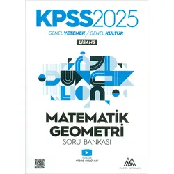 2025 KPSS Matematik - Geometri Soru Bankası Marsis Yayınları
