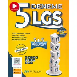 LGS 8. Sınıf 5 li Tamamı Video Çözümlü Tüm Dersler Yeni Nesil Denemeleri Referans Yayınları