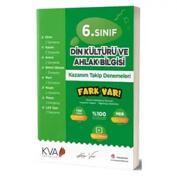6. Sınıf Din Kültürü ve Ahlak Bilgisi Fark Var Kazanım Takip Denemeleri Koray Varol Akademi