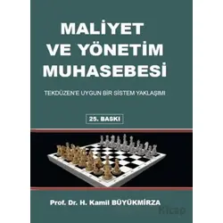 Maliyet ve Yönetim Muhasebesi - Kamil Büyükmirza - Gazi Kitabevi