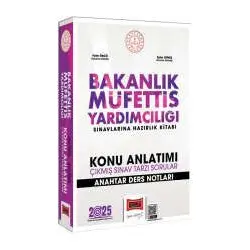 Yargı 2025 Bakanlık Müfettiş Yardımcılığı Sınavlarına Hazırlık Kitabı Konu Anlatımı Ders Notları