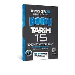Yediiklim Yayınları 2025 Genel Kültür Börü Tarih Tamamı Çözümlü 15 Deneme Sınavı
