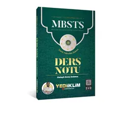 Yediiklim Yayınları 2025 MBSTS Konu Anlatımlı Ders Notu