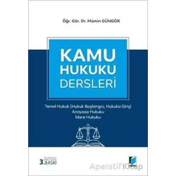 Kamu Hukuku Dersleri I - Mümin Güngör - Adalet Yayınevi