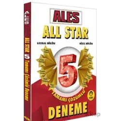 ALES All Star 5 Çözümlü Deneme - Kolektif - Tasarı Eğitim Yayınları