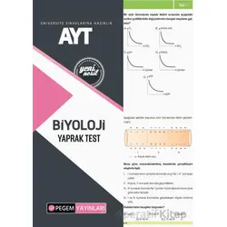 AYT Biyoloji Yaprak Test - Kolektif - Pegem Akademi Yayıncılık