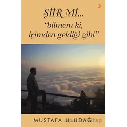Şiir mi…”bilmem ki, içimden geldiği gibi” - Mustafa Uludağ - Cinius Yayınları