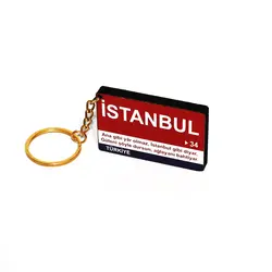 İstanbul (34) Ahşap Anahtarlık