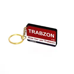 Trabzon (61) Ahşap Anahtarlık