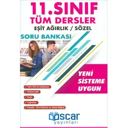 11.Sınıf Tüm Dersler Eşit Ağırlık Sözel Soru Bankası Oscar Yayınları