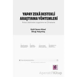 Yapay Zeka Destekli Araştırma Yöntemleri - Eylül Seren Kösel - Efil Yayınevi