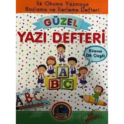 Güzel Yazı Defteri - Kılavuz Dik Çizgili - Büyük Boy - Kolektif - Karatay Çocuk