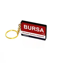 Bursa (16) Ahşap Anahtarlık