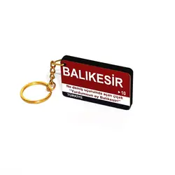 Balıkesir (10) Ahşap Anahtarlık