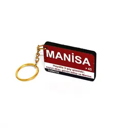 Manisa (45) Ahşap Anahtarlık