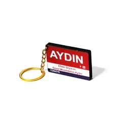 Aydın (09) Ahşap Anahtarlık