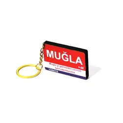 Muğla (48) Ahşap Anahtarlık