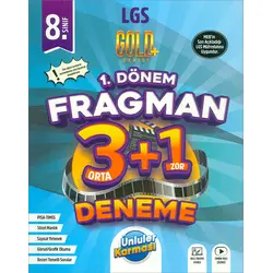 8.Sınıf LGS Tüm Dersler 1.Dönem Fragman 3+1 Deneme Gold Serisi Ünlüler Karması