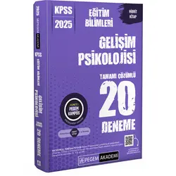 Pegem 2025 KPSS Gelişim Psikolojisi Tamamı Çözümlü 20 Deneme