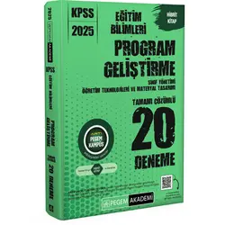 Pegem 2025 KPSS Program Geliştirme Tamamı Çözümlü 20 Deneme